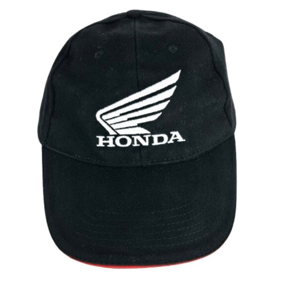 HONDA Trucker Hat Classic Cap Baseball Hat Black White Embroidered Canada Flag - Picture 9 of 10